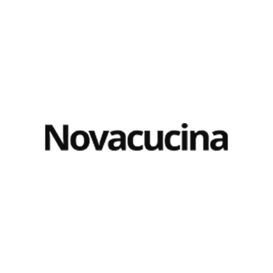 Logo di Novacucina, un marchio che rappresenta innovazione e design nel settore culinario e casalingo.